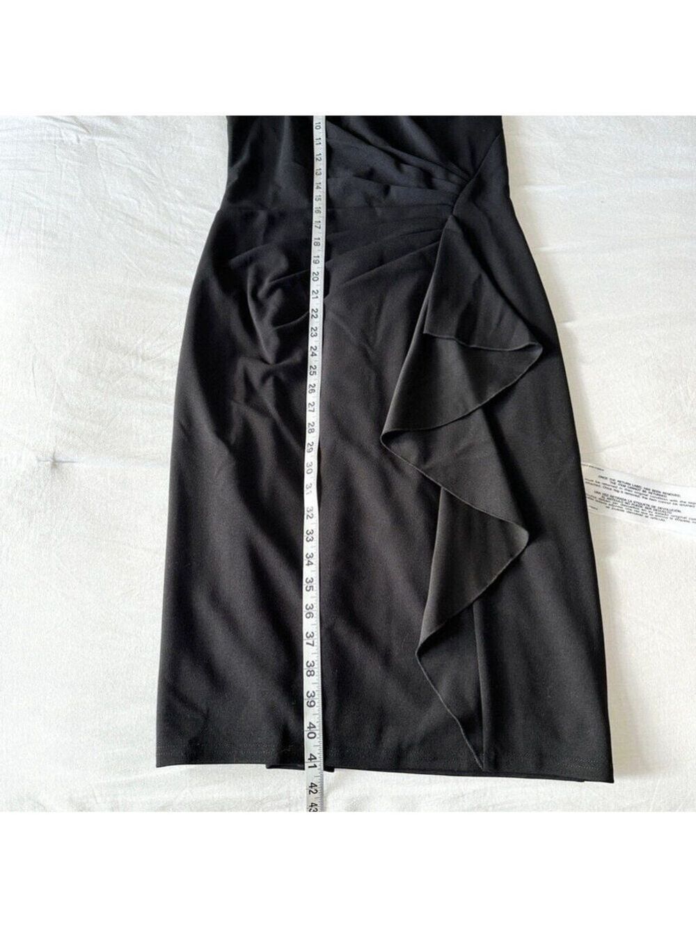 Tadashi Shoji Shoulder Cut-Out Black Dress Crepe Women's Size Medium - Picture 11 of 14